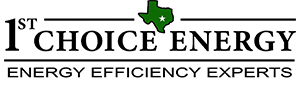 One of the best attic insulation companies is 1st Choice Energy, where an image shows the company's logo.